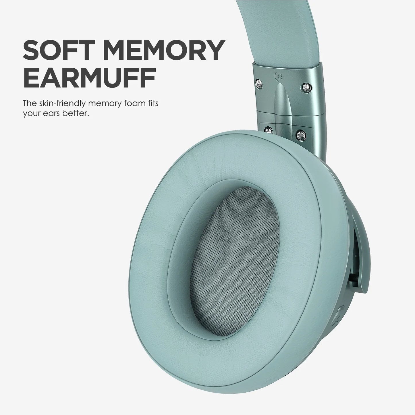 E7 Active Noise Cancelling Headphones,Wireless over Ear Bluetooth 5.0 Headsets with Mic,Mint Green