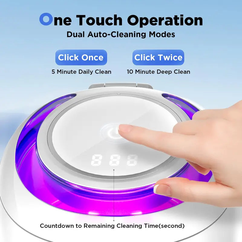 Ultrasonic Cleaner Retainer Cleaning Machine - 43Khz Ultra Sonic Clean Pod for Denture Mouth Guard Aligner Dental Trays (Upgraded) Oral Gift
