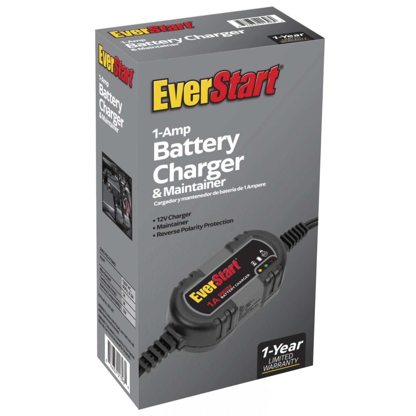 Power Up Your Ride with the Everstart 12V Automotive Marine Battery Charger Maintainer BM1E - Brand New!