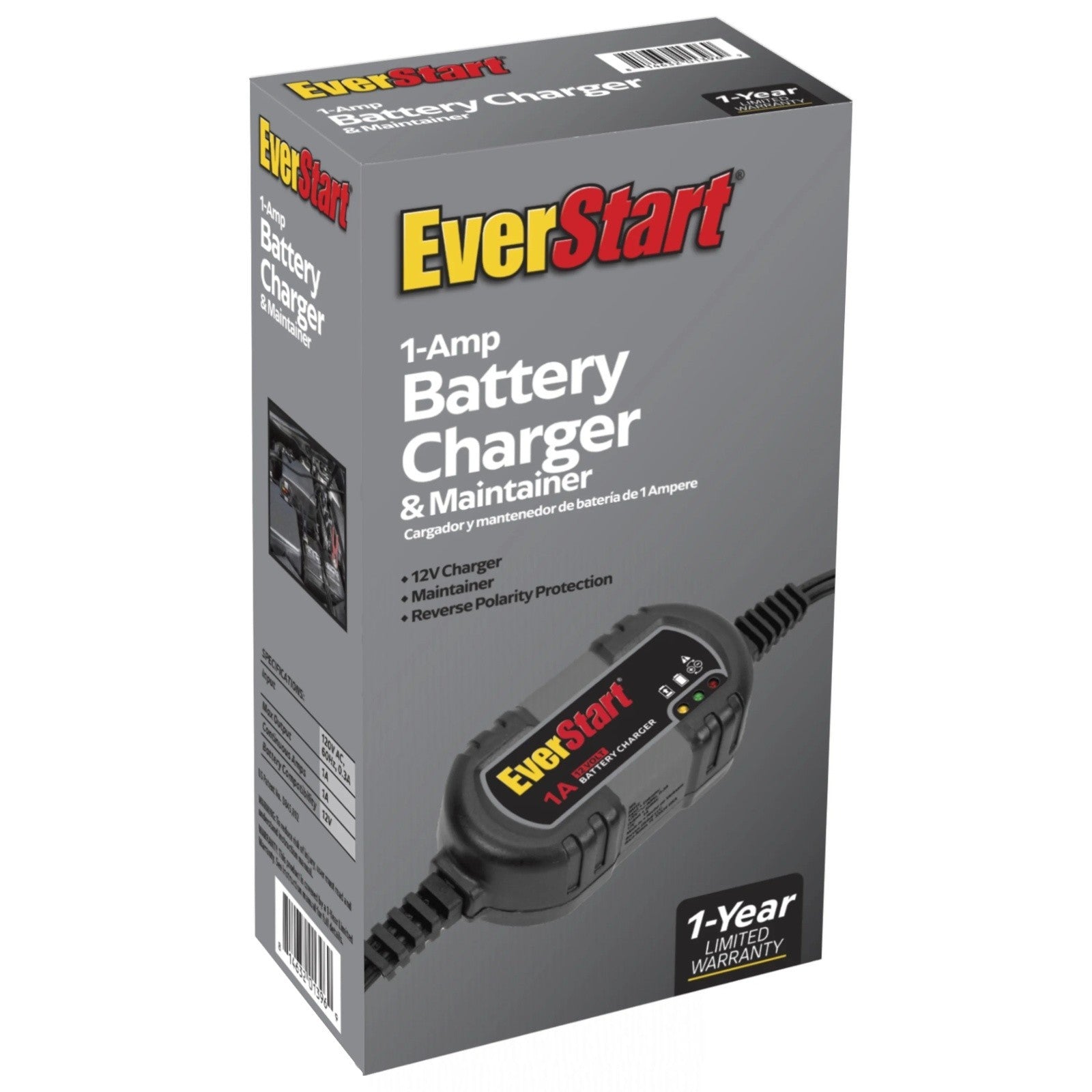 Power Up Your Ride with the Everstart 12V Automotive Marine Battery Charger Maintainer BM1E - Brand New!
