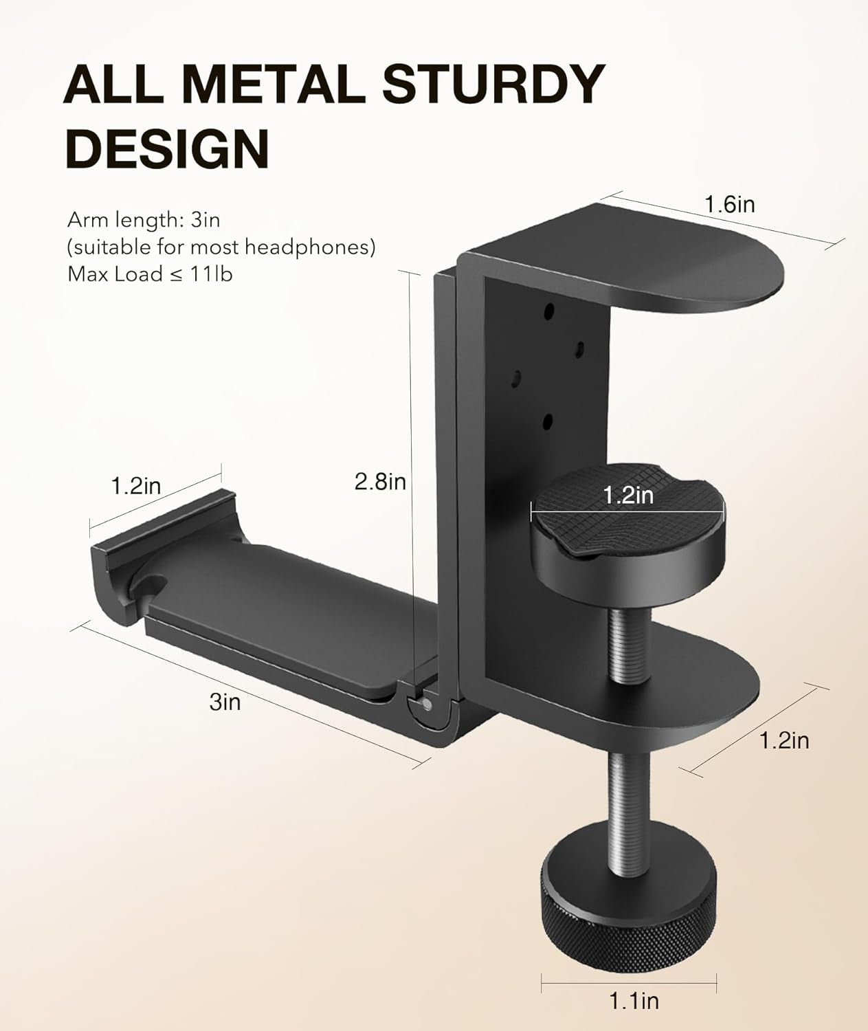 🎧 Elevate Your Setup! 🎧 Check out this Foldable Headphone Hook - the perfect under-desk hanger for gamers and office warriors! 🖥️✨ Plus, it keeps your cables organized! 🌀 #GamingGear #DeskOrganization #HeadphoneHolder