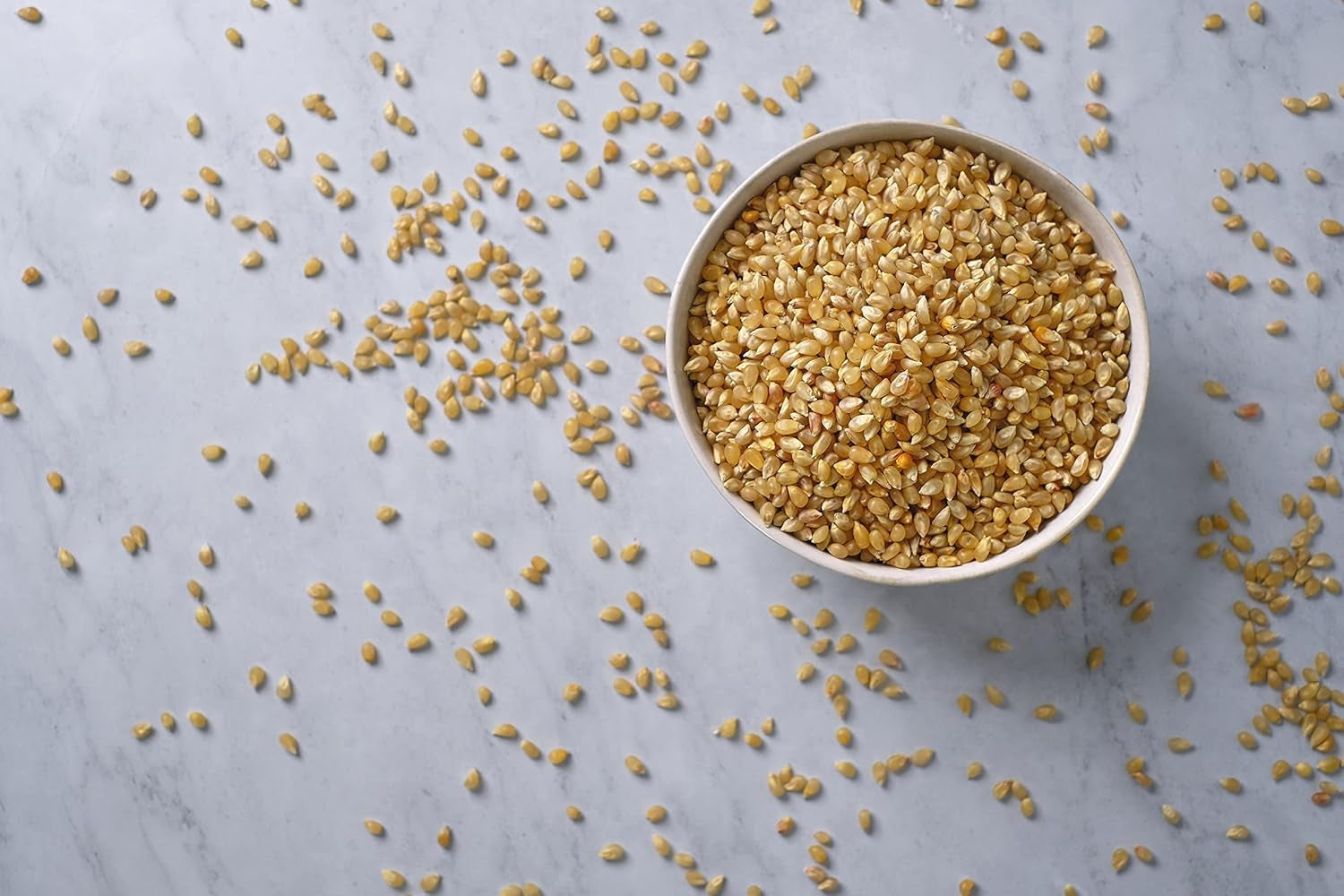 | Baby White Popcorn Kernels | Small and Tender | Old Fashioned, Non-Gmo and Gluten Free (6 Lb Bag)