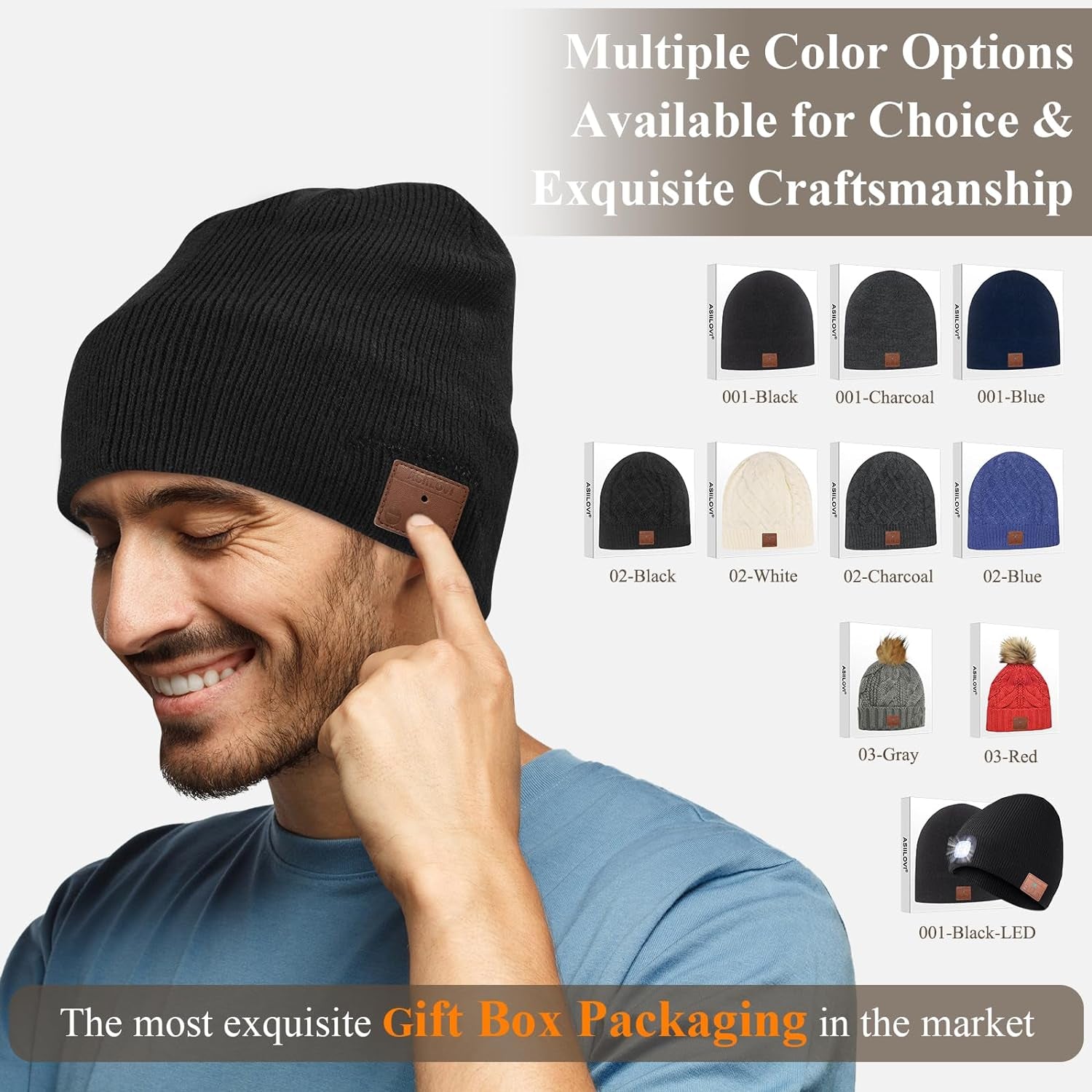 🎧❄️ Stay cozy and connected this winter with our Bluetooth Beanie! Perfect for everyone Stylish hat features a double-layer wool lining and an impress 20 hours of playtime. Christmas stocking, Thankssgiving gifts! 🧣🎁 #BluetoothBeanie #Winter #GiftIdeas