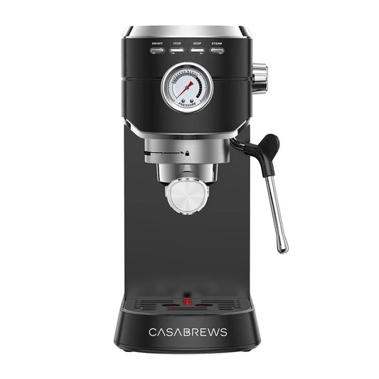 20 Bar Espresso Machine with Milk Frother Steam Wand, Professional Cappuccino Machine, Stainless Steel, Black