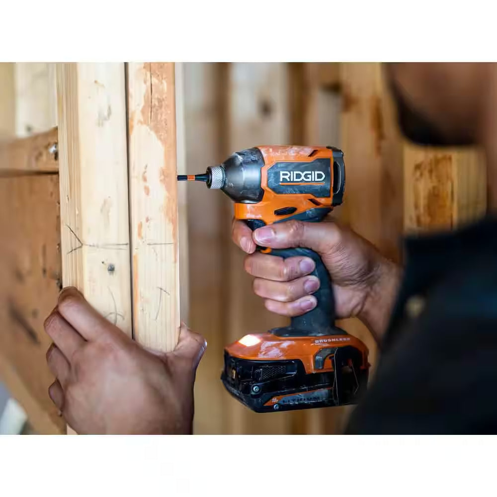Power Up Your Projects with the 18V Subcompact Brushless Cordless Impact Driver Kit - Complete with 2.0 Ah Battery, Charger, and Tool Bag!