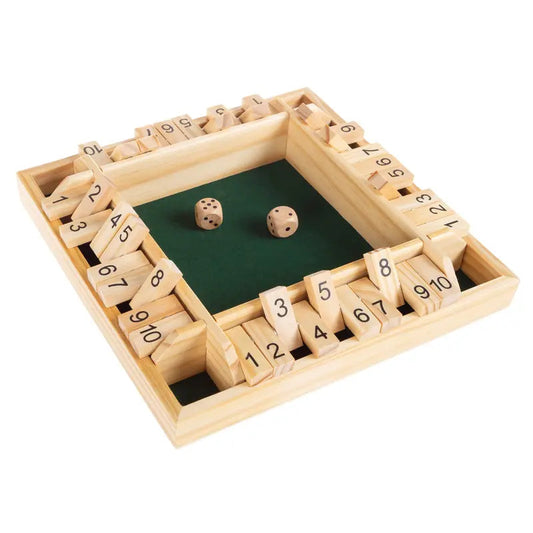Unplug and Play: Classic Shut the Box Game - Perfect for Family Fun! 🎲🪵 2-4 Players, Ages 8+!