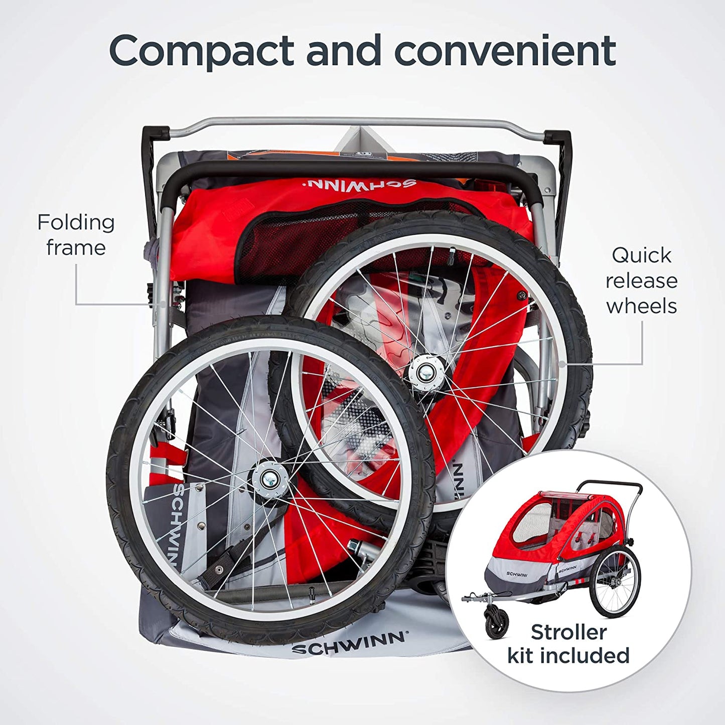 🌟 Ready for Adventure? 🚴‍♂️ Meet the Joyrider Echo & Trailblazer Child Bike Trailer!🛡️ Choose single or double seats, smooth rides with 16/20" air-filled tires! 🐞 Includes bug screen & weather shield! #FamilyFun #BikeAdventures