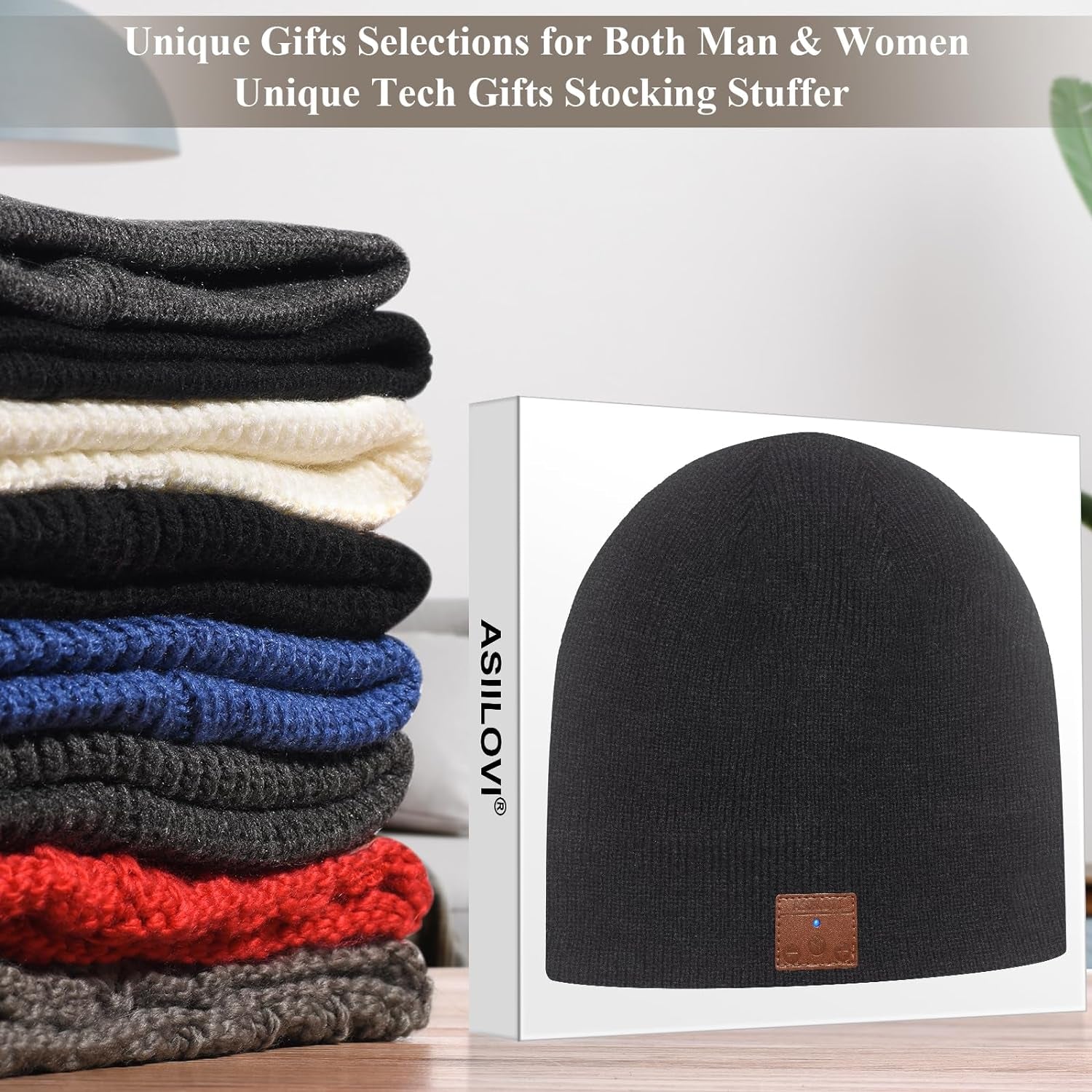 🎧❄️ Stay cozy and connected this winter with our Bluetooth Beanie! Perfect for everyone Stylish hat features a double-layer wool lining and an impress 20 hours of playtime. Christmas stocking, Thankssgiving gifts! 🧣🎁 #BluetoothBeanie #Winter #GiftIdeas