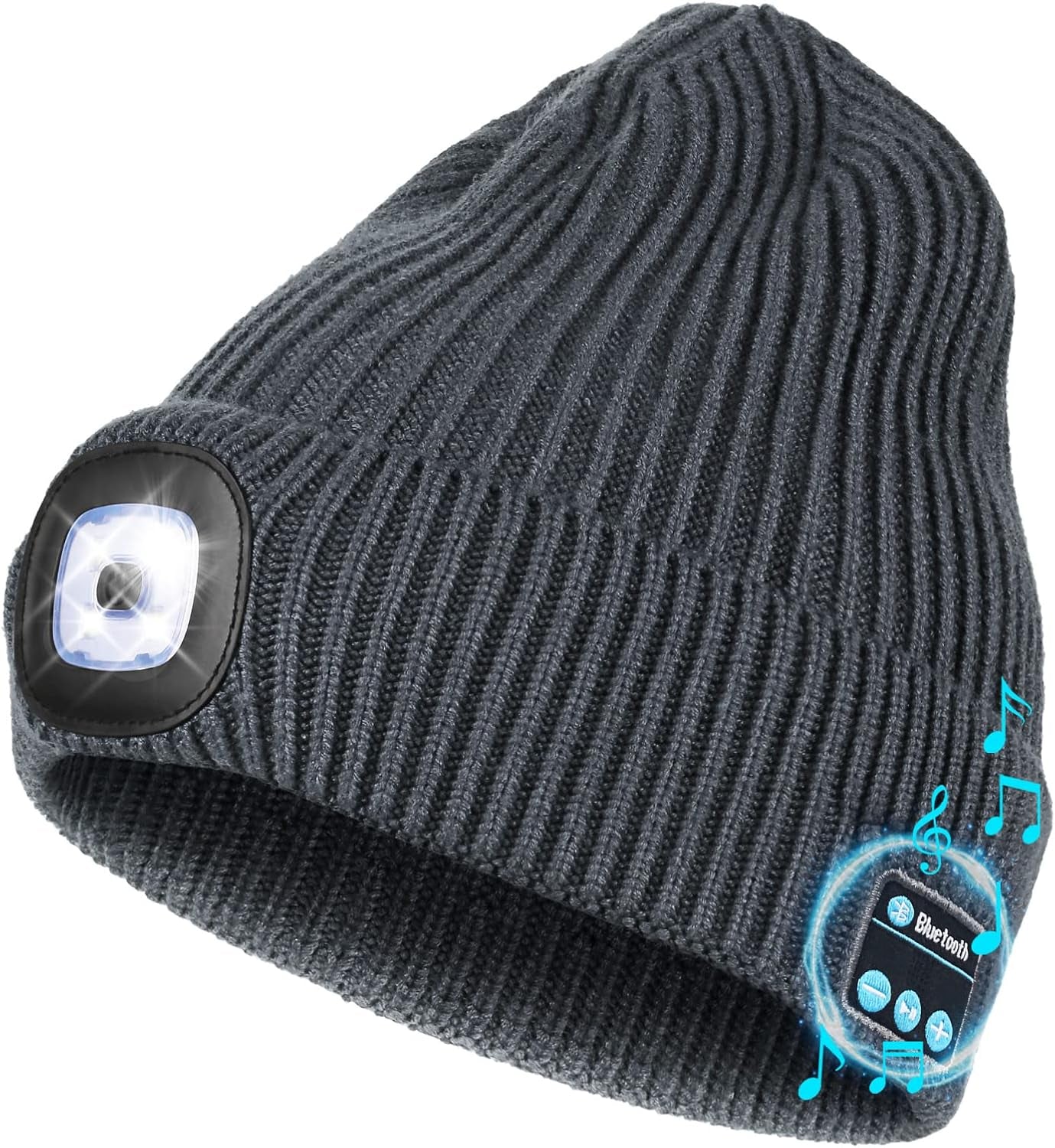 🎶✨ Light Up Your Winter! 🔦💖 Check out this Bluetooth Beanie with LED Lights & Cordless Headphones! Perfect for unique Christmas & Birthday gifts for the special guys in your life! 🎁🧢 #GiftIdeas #BluetoothBeanie #WinterEssentials