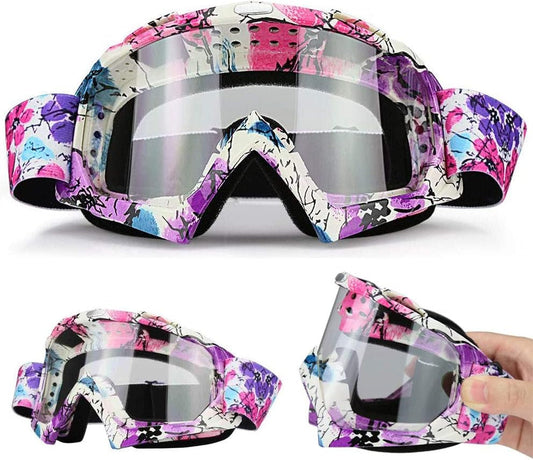 Check them out!  Motocross Motorcycle Goggles Bike off Road Racing Goggle Anti-Scratch Dustproof Bendable UV400