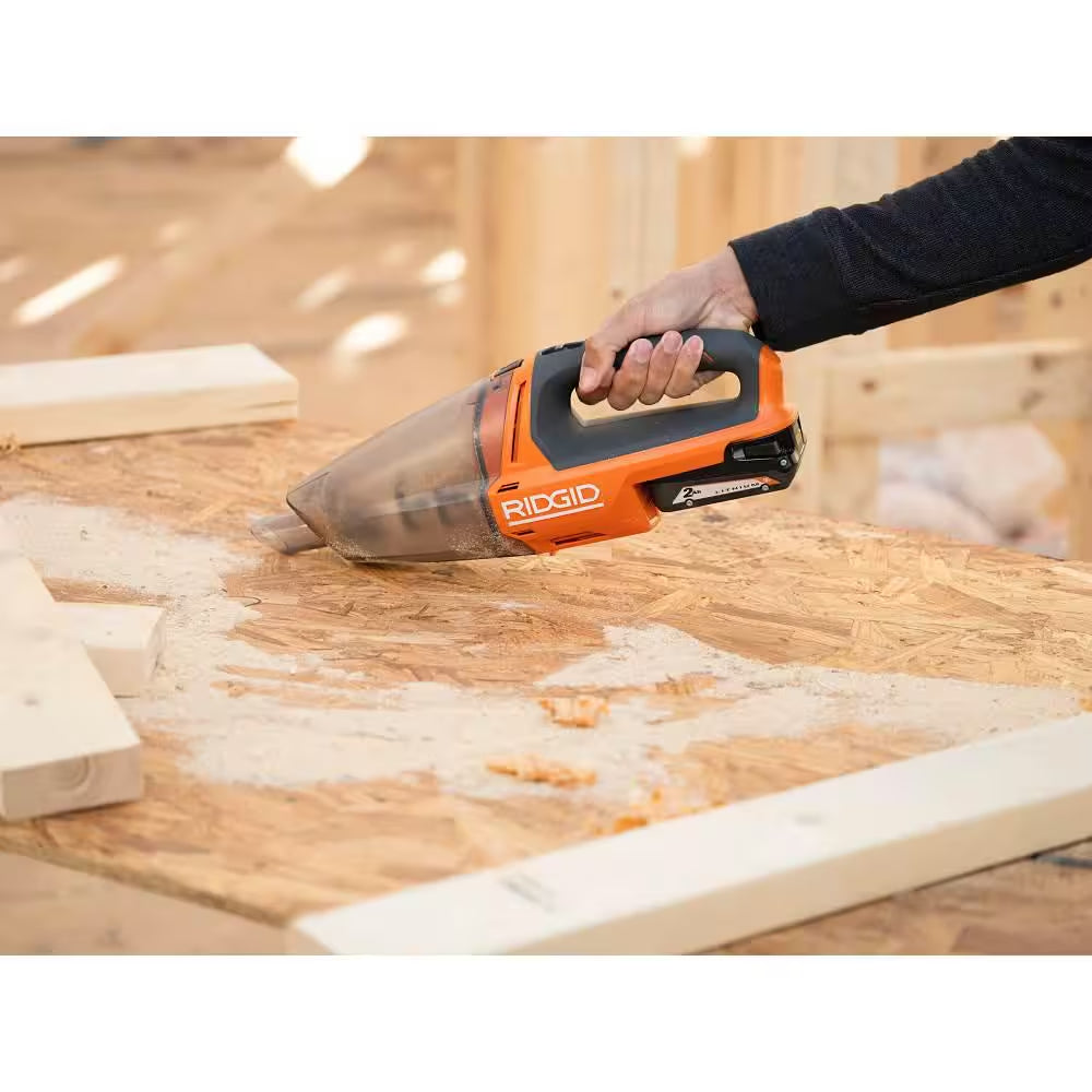 Powerful 18V Cordless Hand Vacuum Kit with Long-Lasting Battery and Versatile Attachments