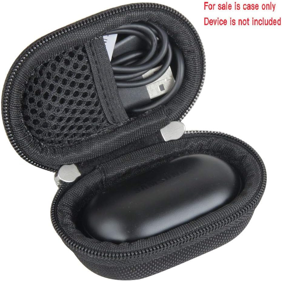 Travel Case for Samsung Galaxy Buds/Galaxy Buds+ plus Bluetooth True Wireless Earbuds (Black)