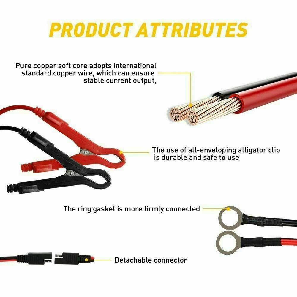 1500mAh Smart Automatic Battery Charger - Portable 12V Car Trickle Maintainer for Optimal Battery Care