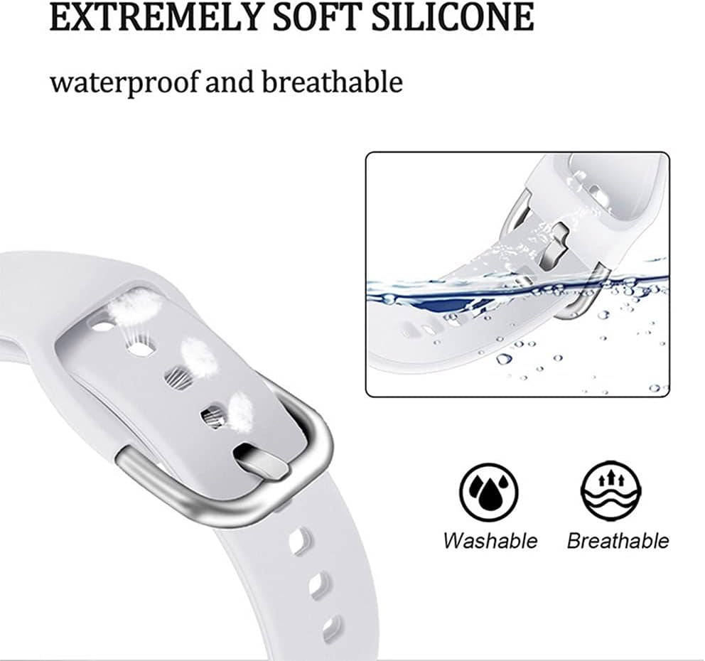 Compatible with Veryfitpro ID205L Smart Watch Band, 19Mm Silicone Soft Sport Watch Band Strap Replacement Wristband Compatible with Veryfitpro ID205L Smart Watch ID205U ID205 ID205S ID215G