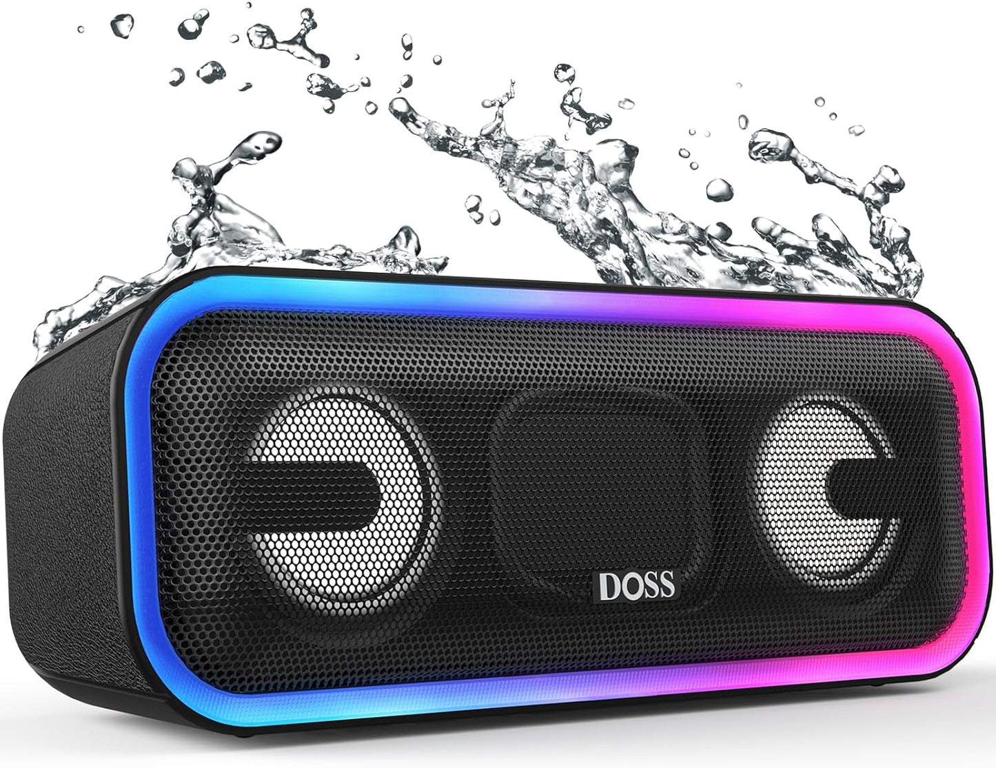 Unleash Your Sound Experience with the SoundBox Pro+ Bluetooth Speaker - 24W Immersive Stereo Sound, Booming Bass, IPX6 Waterproof, and 15 Hours of Playtime - Perfect for Parties and Outdoor Adventures!