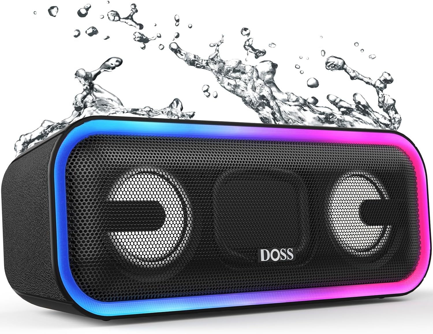 Unleash Your Sound Experience with the SoundBox Pro+ Bluetooth Speaker - 24W Immersive Stereo Sound, Booming Bass, IPX6 Waterproof, and 15 Hours of Playtime - Perfect for Parties and Outdoor Adventures!