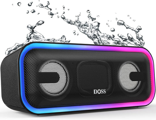 Unleash Your Sound Experience with the SoundBox Pro+ Bluetooth Speaker - 24W Immersive Stereo Sound, Booming Bass, IPX6 Waterproof, and 15 Hours of Playtime - Perfect for Parties and Outdoor Adventures!