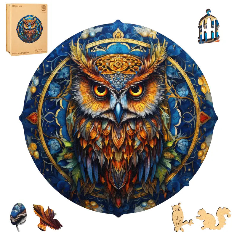 Snake Eye Mys Aurora Wooden Jigsaw Puzzle for Kids and Adults 200 500 Pcs Unique Shape Nice Box Packing Fun Challenging Brain Exercise Family Game Creative Gift for Friends Parents Grandparents Multicoloured
