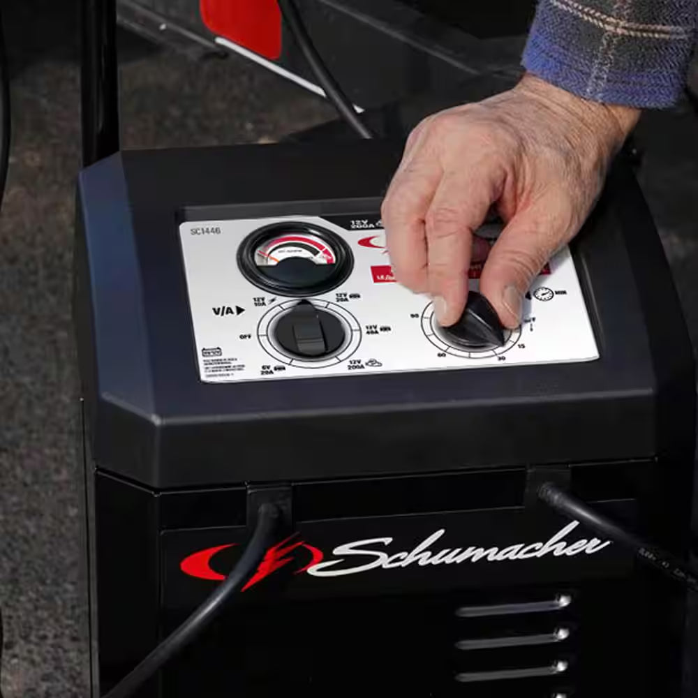 Power Up Your Ride: Versatile 10-Amp Car Battery Charger & 200A Engine Starter for All Vehicles