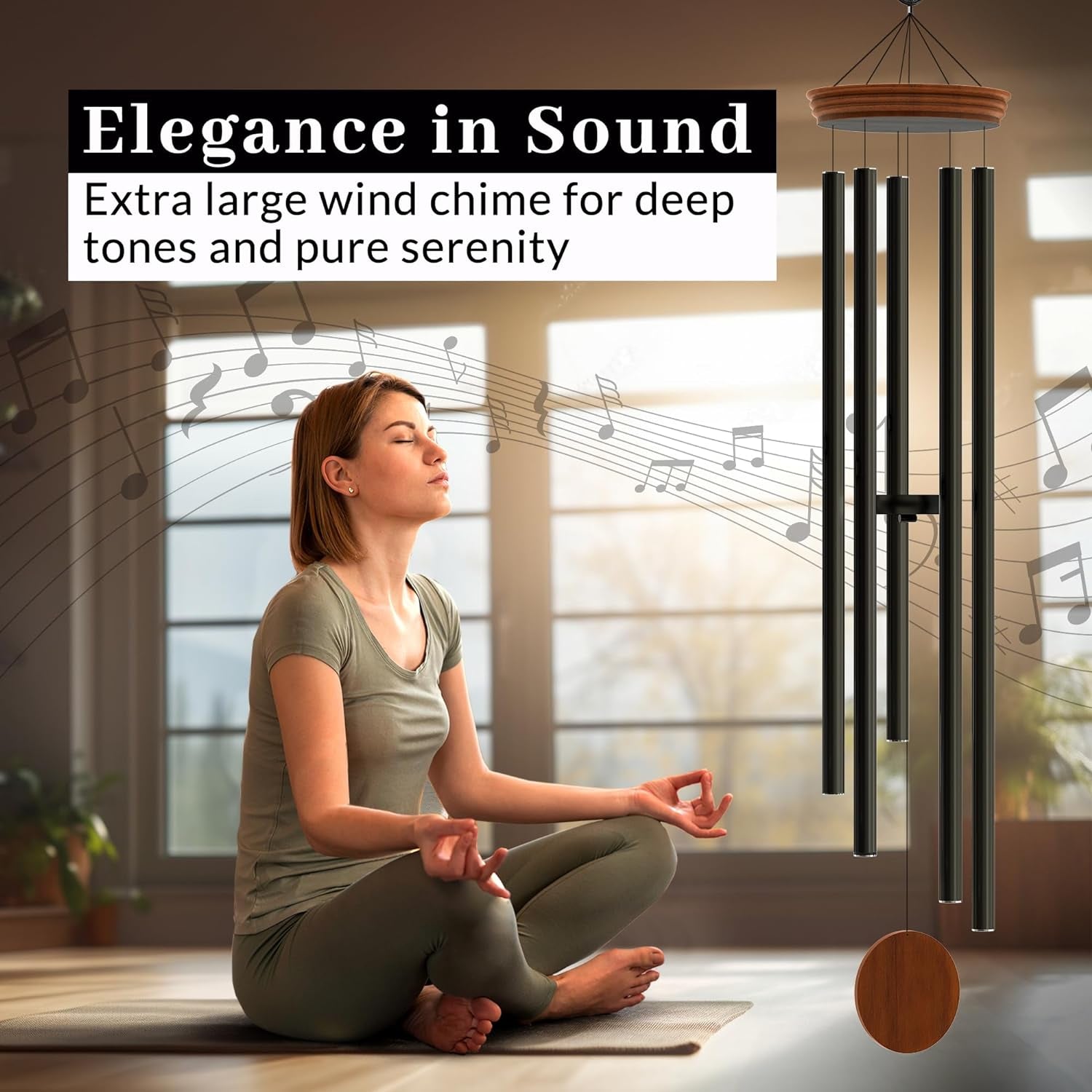Experience Serenity with Our 60" Extra Large Deep Tone Wind Chimes - Perfect for Outdoor Relaxation