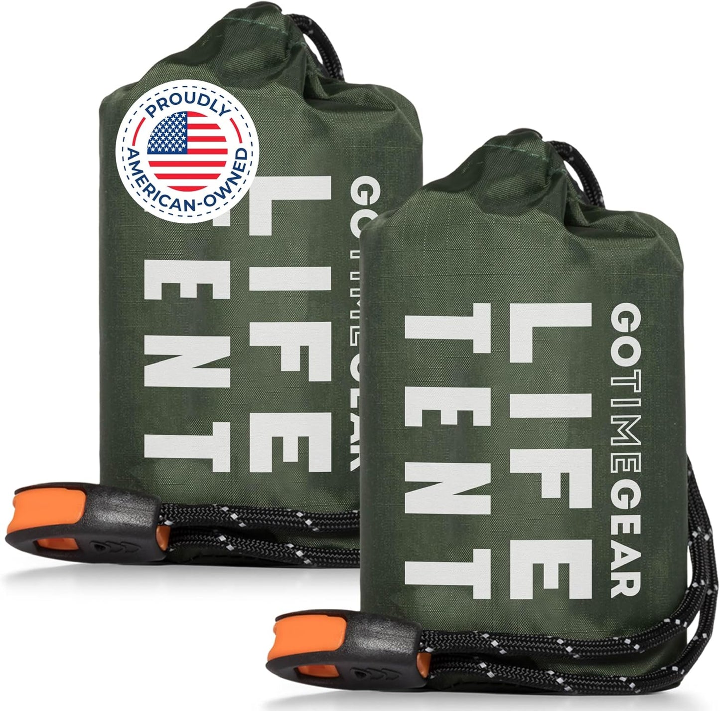 Ultimate Survival Life Tent: 2-Person Mylar Emergency Shelter with Paracord and Whistle for All-Weather Protection in Camping and Hiking Adventures