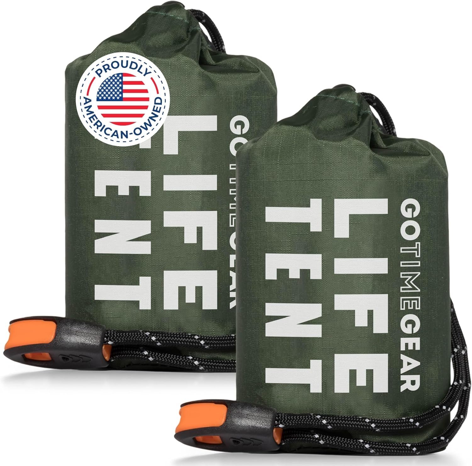 Ultimate Survival Life Tent: 2-Person Mylar Emergency Shelter with Paracord and Whistle for All-Weather Protection in Camping and Hiking Adventures