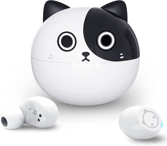 🎧🐼 Get ready to vibe with our Cute Panda Wireless Earbuds! 🎶✨ Bluetooth 5.0, built-in mic, and 36H playtime for the ultimate listening experience. Plus, they're IPX5 waterproof—perfect for your active lifestyle! 💦🎉 #WirelessEarbuds #CuteTech #MusicOnTheGo