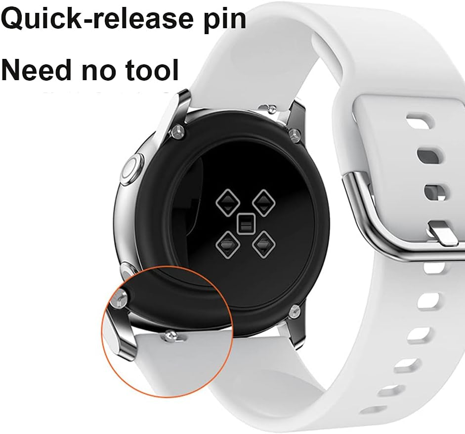 Compatible with Veryfitpro ID205L Smart Watch Band, 19Mm Silicone Soft Sport Watch Band Strap Replacement Wristband Compatible with Veryfitpro ID205L Smart Watch ID205U ID205 ID205S ID215G