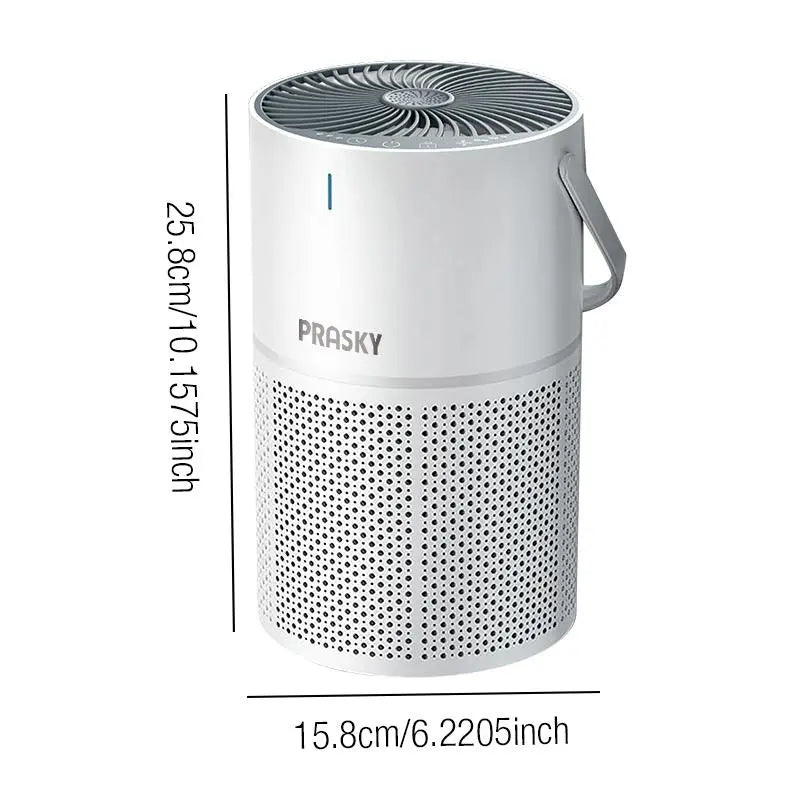 Prasky GL-K802 Air Purifier Filter, Replacement GL-K802 Series Air Purifier H13 HEPA 360 Degree Filtration 5 Layers Filter, Noise Reduction Air Purifier for Home and Office