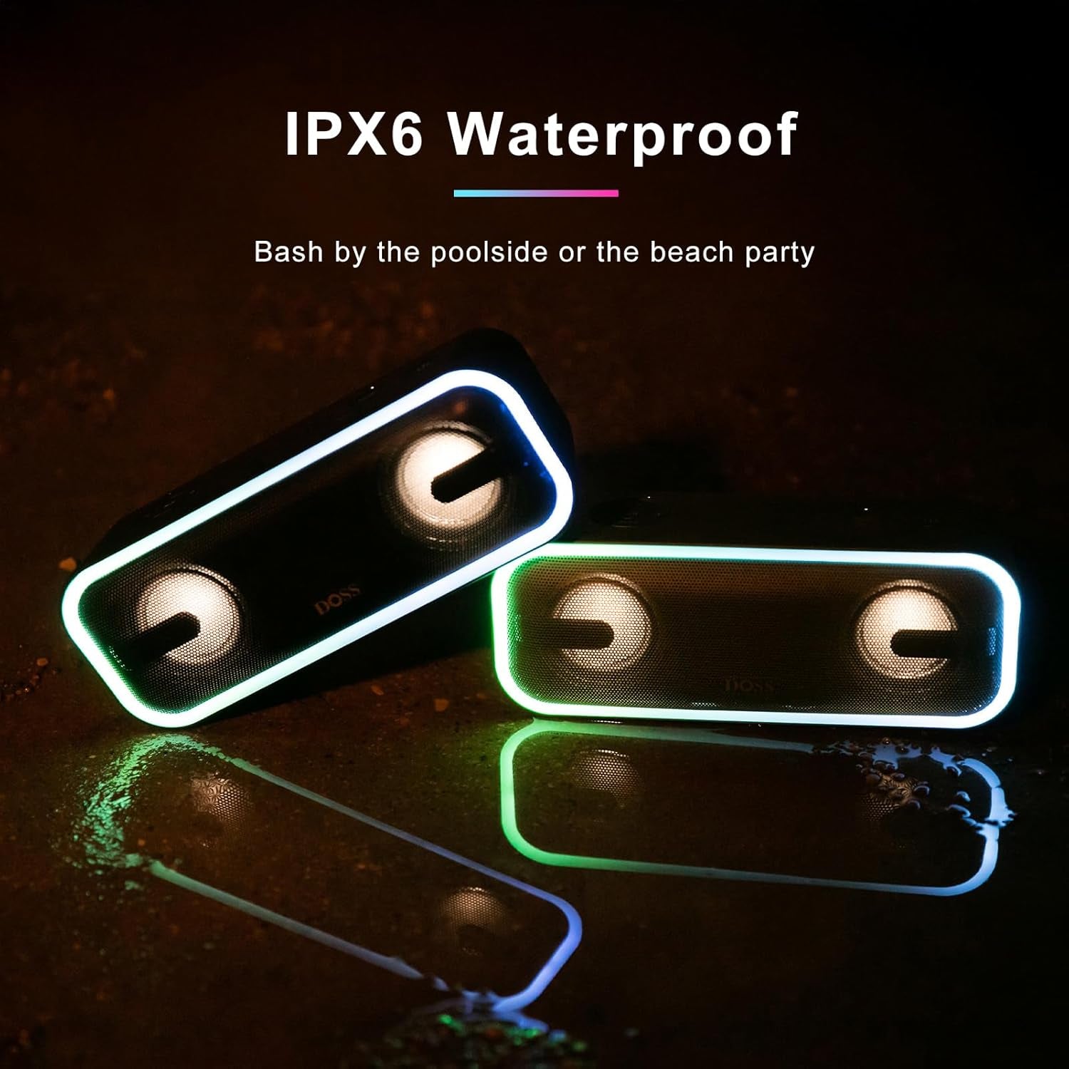 Unleash Your Sound Experience with the SoundBox Pro+ Bluetooth Speaker - 24W Immersive Stereo Sound, Booming Bass, IPX6 Waterproof, and 15 Hours of Playtime - Perfect for Parties and Outdoor Adventures!