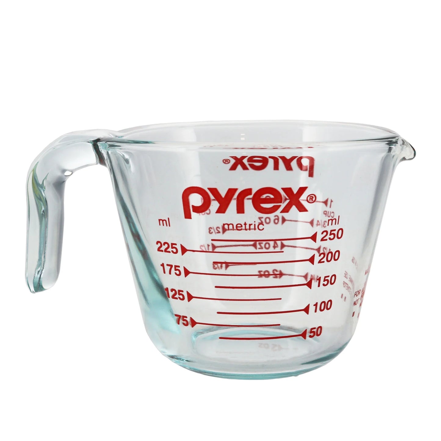 Precision and Durability: 1-Cup Measuring Cup with Easy-Read Marks in Sturdy Glass