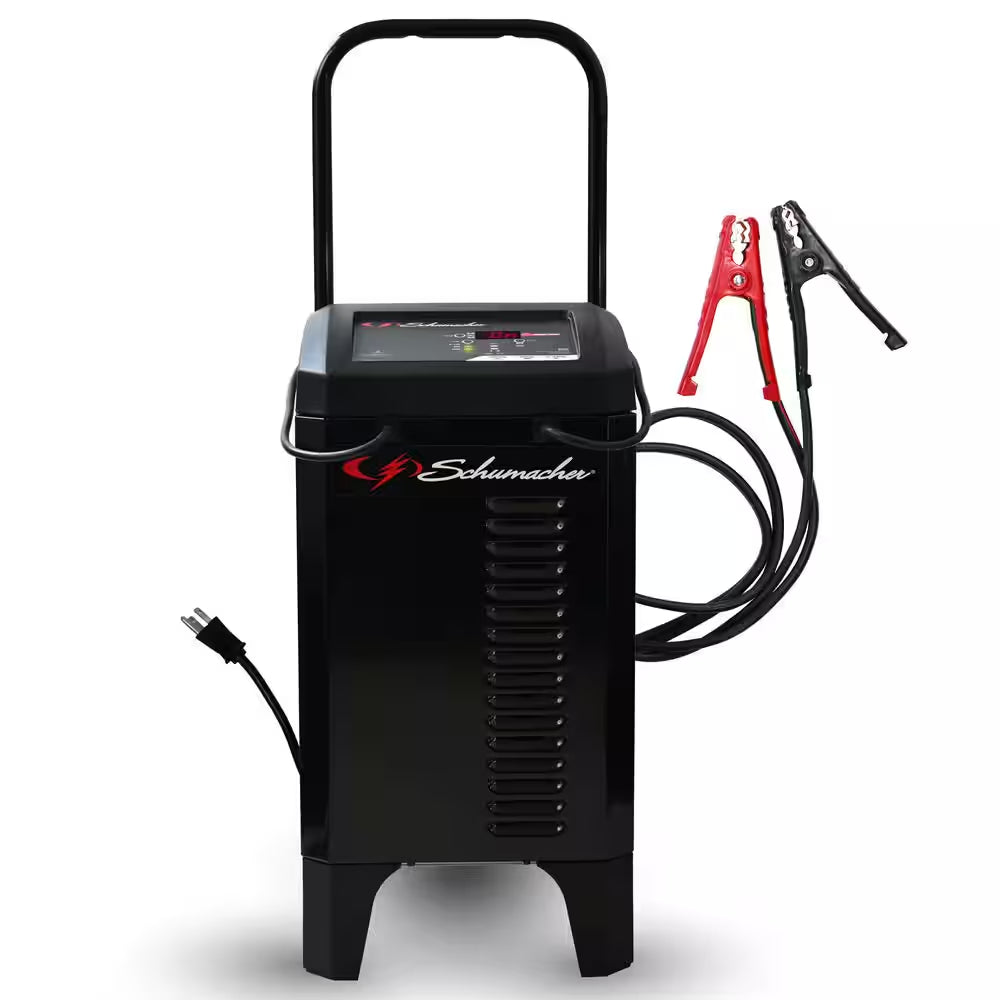 Power Up Your Ride with the Ultimate Wheeled 150A Car Battery Charger and Engine Starter - Fast 20A Boost for All Your Automotive and Marine Needs