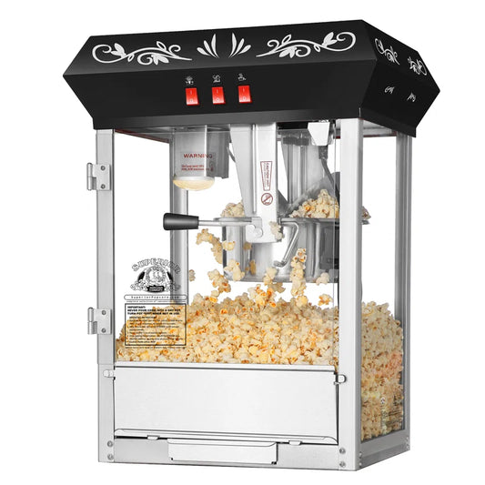 8 Oz. Tabletop Popcorn Machine, Popcorn Machine Stand / Cart