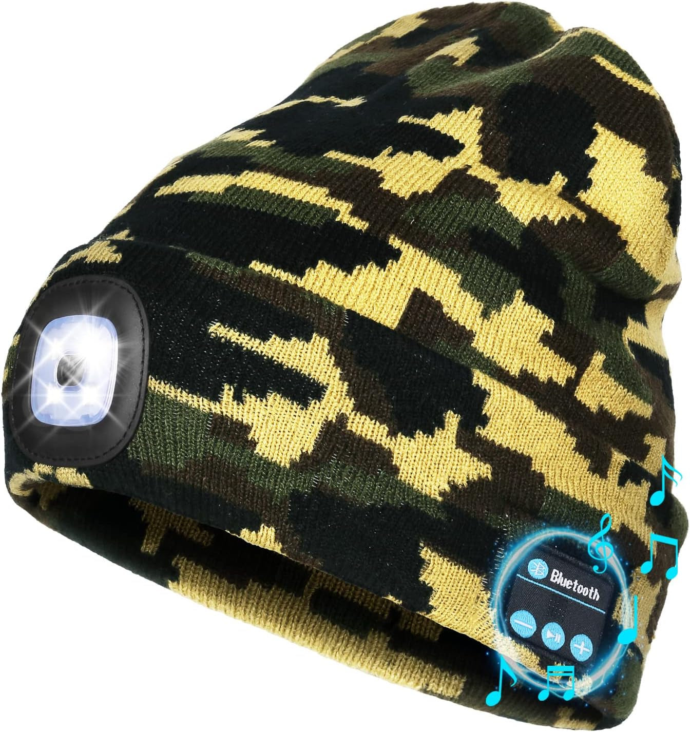 🎶✨ Light Up Your Winter! 🔦💖 Check out this Bluetooth Beanie with LED Lights & Cordless Headphones! Perfect for unique Christmas & Birthday gifts for the special guys in your life! 🎁🧢 #GiftIdeas #BluetoothBeanie #WinterEssentials