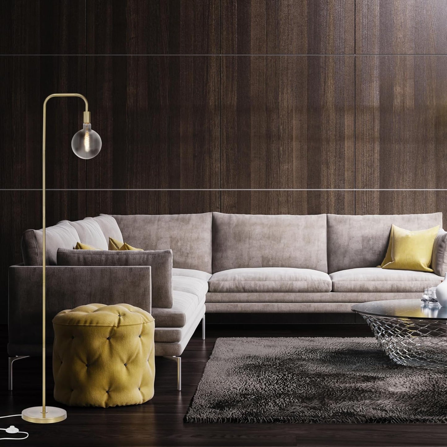 ✨ Illuminate your space with the stunning 70" Matte Brass Holden Floor Lamp! 💡 Featuring a convenient in-line foot switch for easy on/off. Perfect for any room! #HomeDecor #Lighting #InteriorDesign