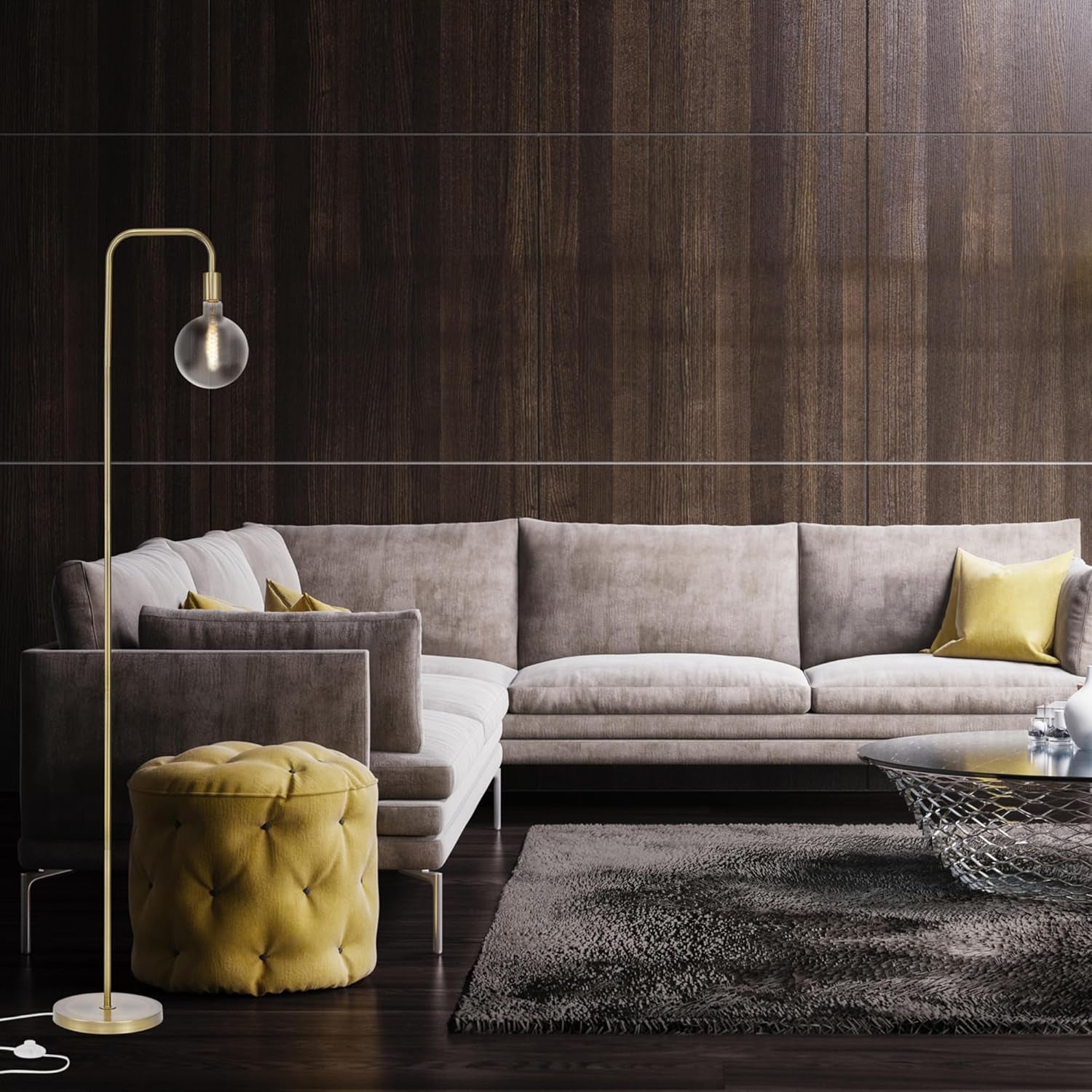 ✨ Illuminate your space with the stunning 70" Matte Brass Holden Floor Lamp! 💡 Featuring a convenient in-line foot switch for easy on/off. Perfect for any room! #HomeDecor #Lighting #InteriorDesign