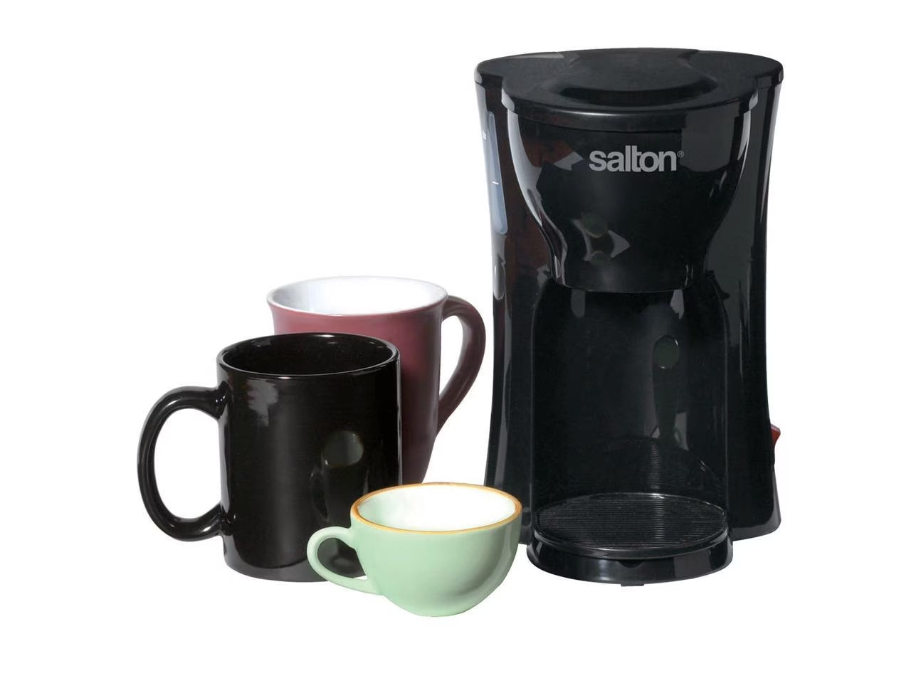 Brew Your Perfect Cup Anywhere with the Space Saving 1 Cup Coffee Maker - Model FC1205 in Sleek Black