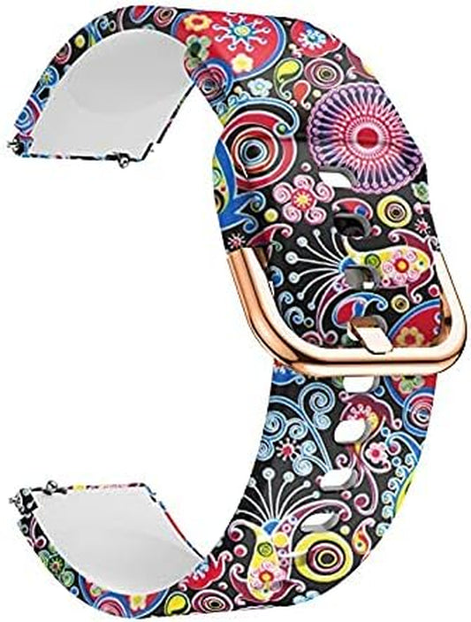 Compatible with Veryfitpro ID205L Smart Watch Band, 19Mm Silicone Soft Sport Watch Band Strap Replacement Wristband Compatible with Veryfitpro ID205L Smart Watch ID205U ID205 ID205S ID215G