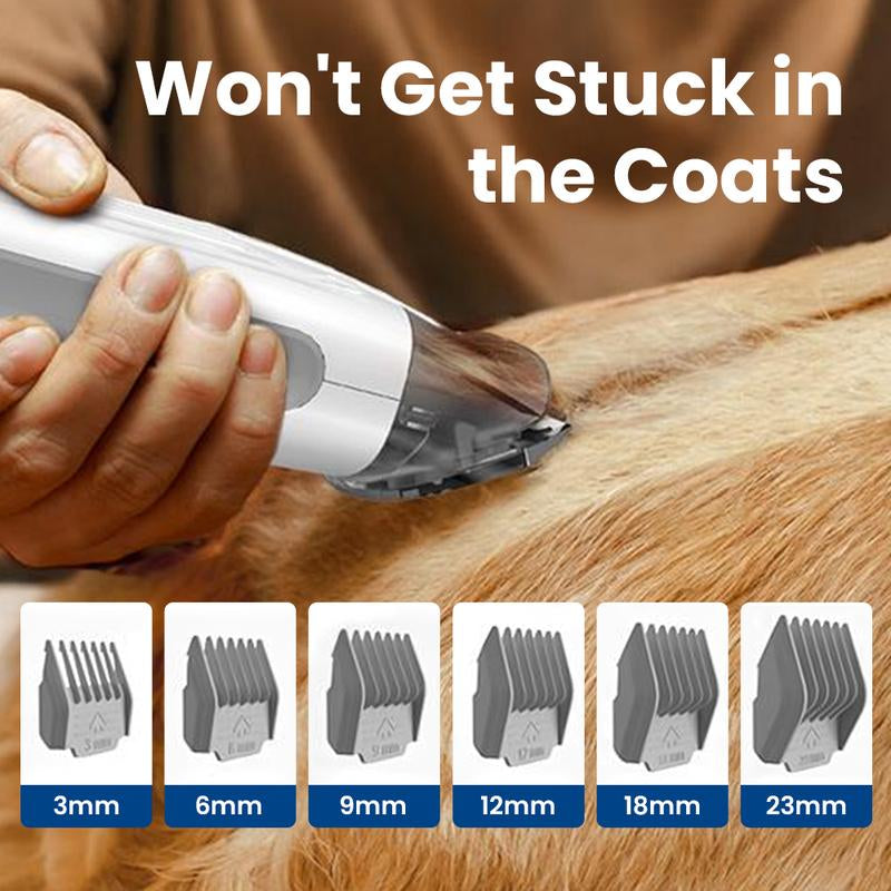 Transform Your Pet's Grooming Routine with the Oneisall Dog Hair Vacuum & Grooming Kit - Complete with Clipper, Nail Grinder, and 7 Essential Tools!