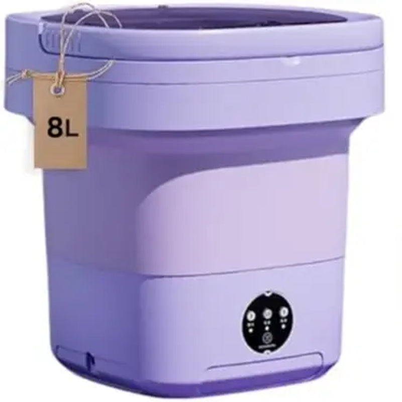 Portable Foldable Washing Machine, Mini Washing Machine, Underwear, Baby Clothes and Other Small Clothes for Deep Cleaning. Suitable for Apartments, Dormitories, Hotels.