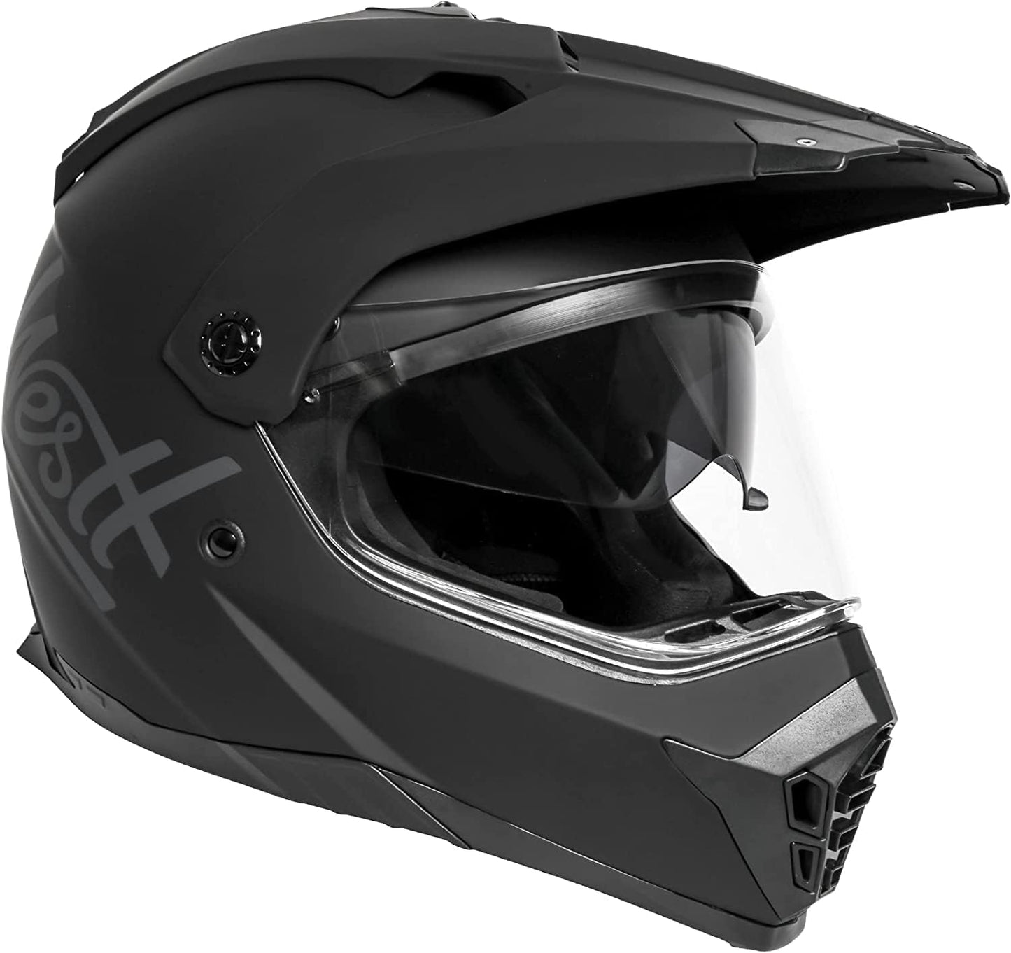 Dual Sport Motorcycle Helmet Off-Road Helmets for Adults, Dual Visor Motorcycle Helmet - Full Face ATV UTV Helmet Dirt Bike Motocross Helmets DOT Approved
