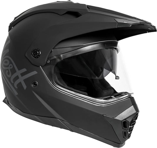 Dual Sport Motorcycle Helmet Off-Road Helmets for Adults, Dual Visor Motorcycle Helmet - Full Face ATV UTV Helmet Dirt Bike Motocross Helmets DOT Approved