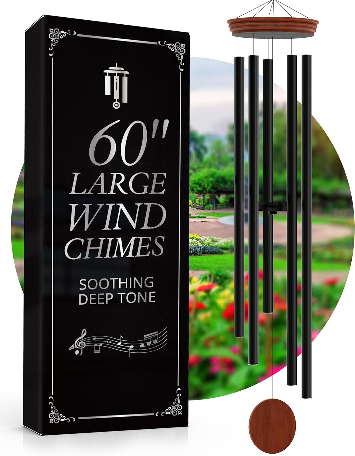 Experience Serenity with Our 60" Extra Large Deep Tone Wind Chimes - Perfect for Outdoor Relaxation