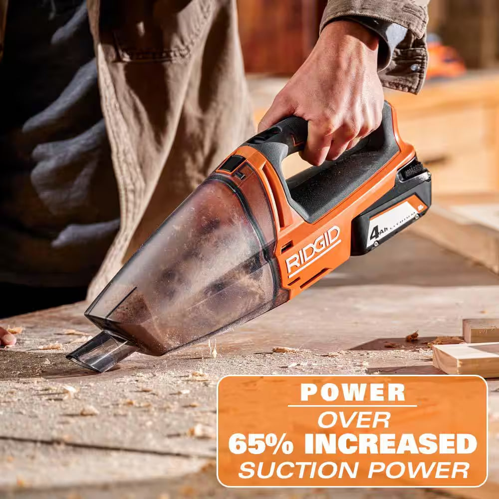 Powerful 18V Cordless Hand Vacuum Kit with Long-Lasting Battery and Versatile Attachments
