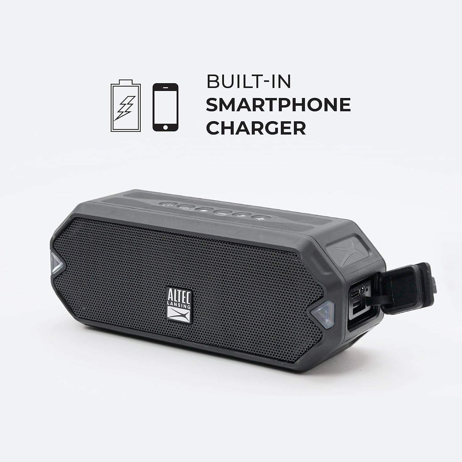 - Hydrajolt Wireless Bluetooth Speaker, Waterproof Portable Speakers with Built in Phone Charger and Lights, Everything Proof Outdoor, Shockproof, Snowproof, 16 Hours Playtime