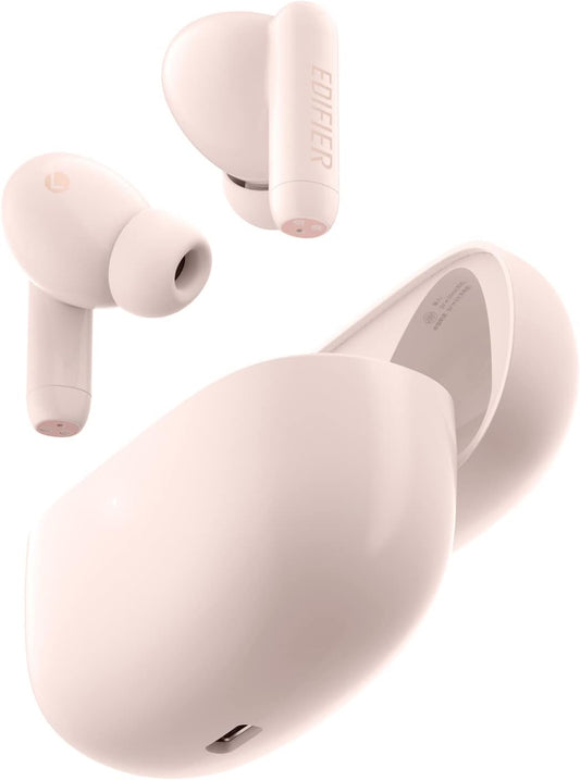 330NB True Wireless Earbuds, Hybrid Active Noise Cancelling Earphones, SBC Audio Waterproof Bluetooth Headphones, App Control In-Ear Ear Buds, USB C Fast Charge Headsets Pink
