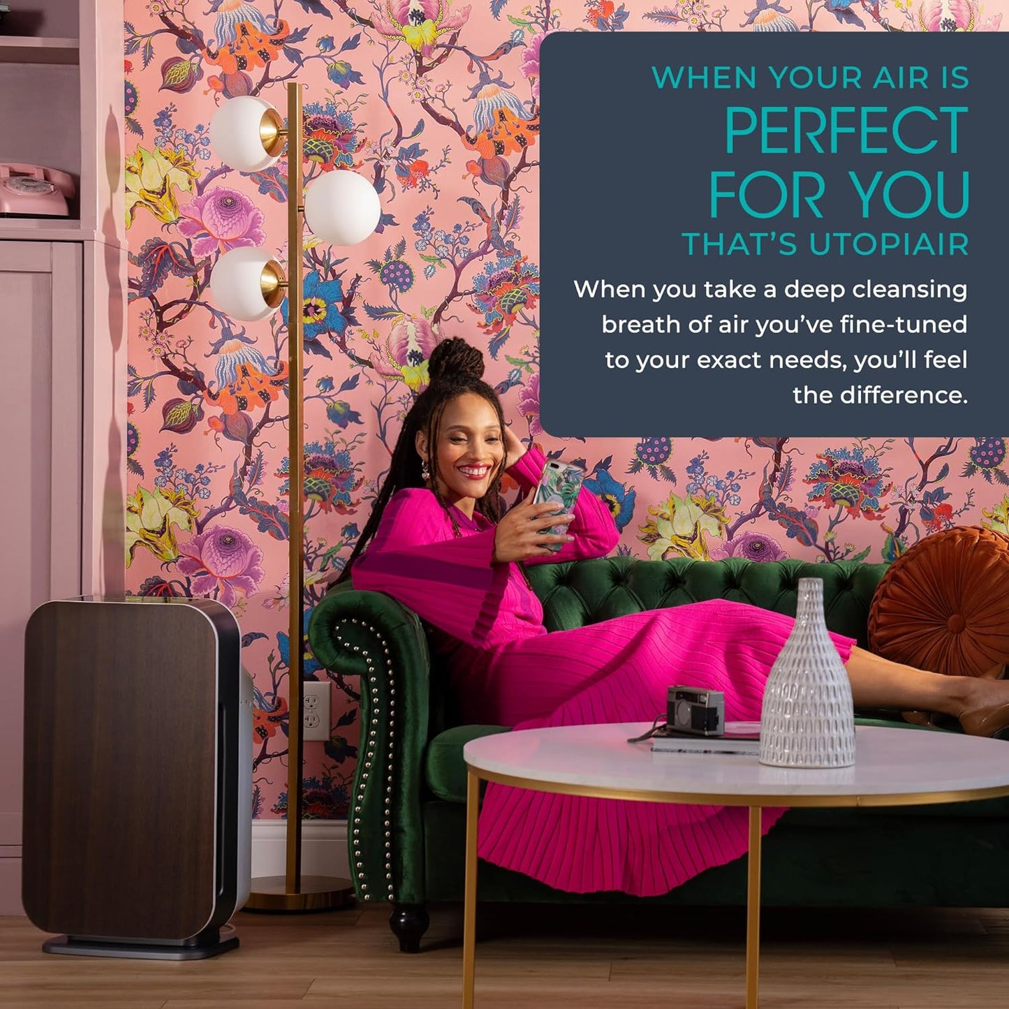 Breathe Easy with the Breathesmart Flex HEPA Air Purifier - Perfect for Bedrooms & Offices, Cleans 700 Sq. Ft. in Just 30 Minutes!