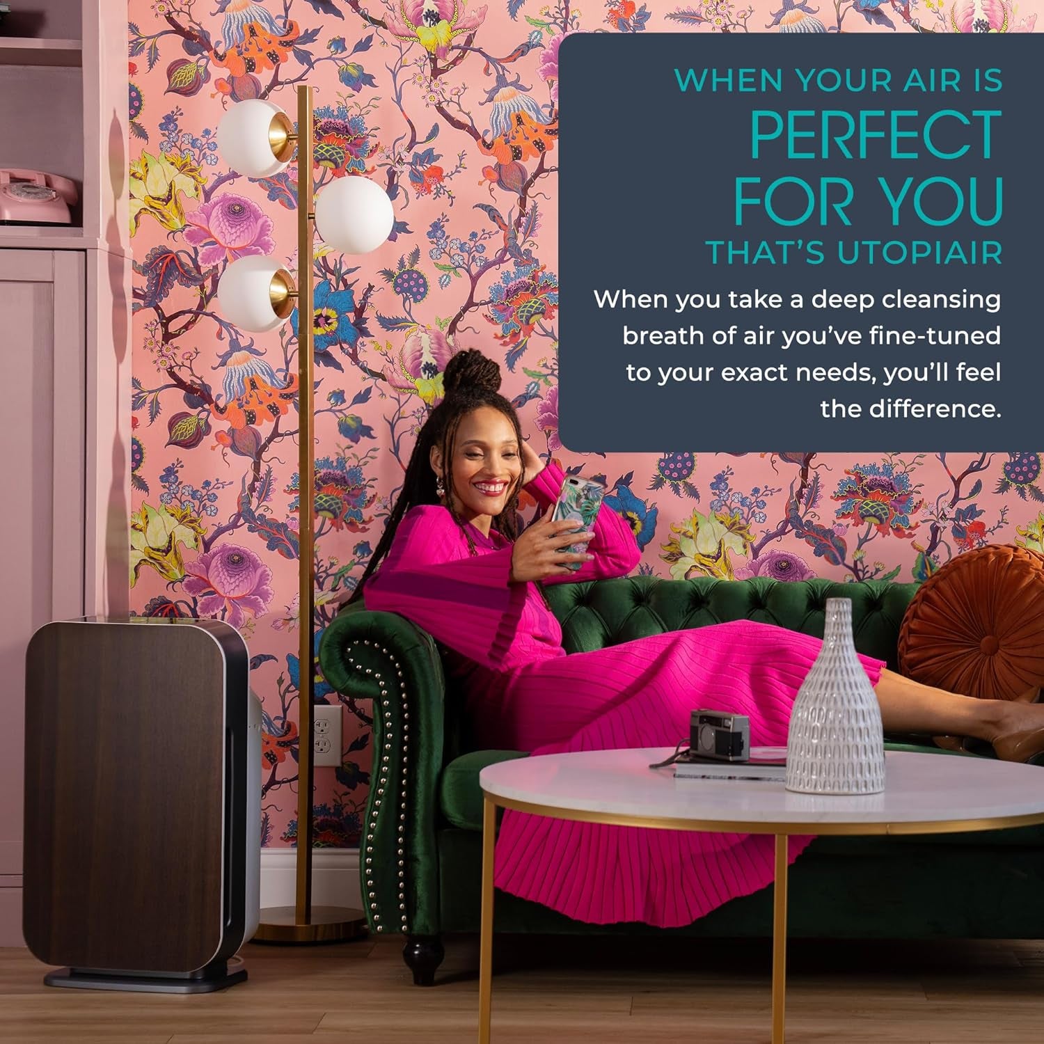 Breathe Easy with the Breathesmart Flex HEPA Air Purifier - Perfect for Bedrooms & Offices, Cleans 700 Sq. Ft. in Just 30 Minutes!