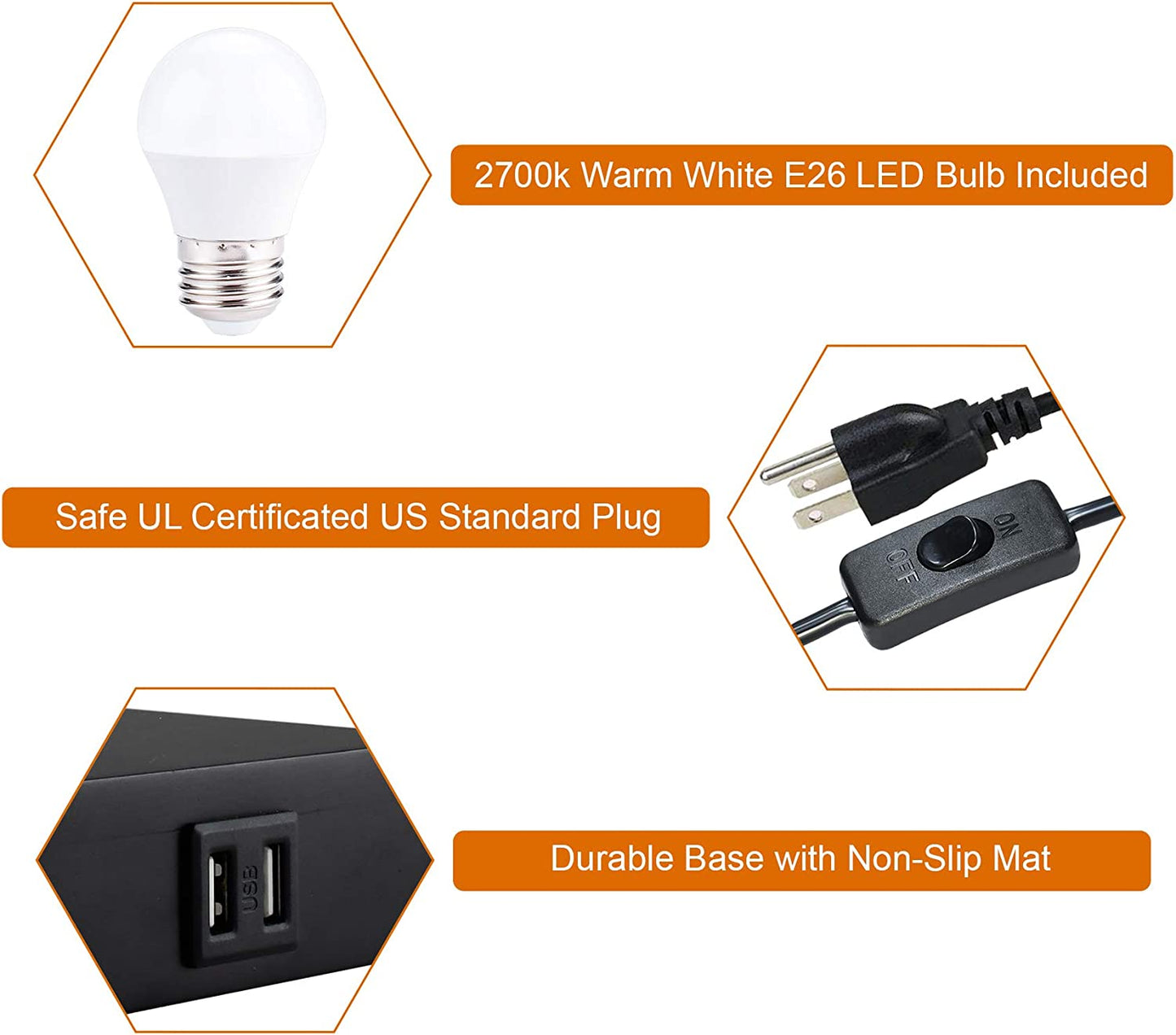 "✨ Illuminate Your Nights! 🌙 Check out our sleek USB Bedside Table Lamp with a chic fabric shade and handy charging port. Perfect for modern bedrooms! 🛏️💡 #HomeDecor #NightstandGoals"