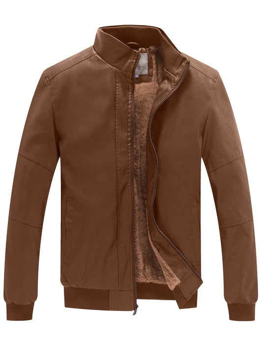 "🔥 Elevate Your Style with Our Men's Stand Collar Bomber Faux Leather Jacket! Perfect for any adventure! 🧥✨ #Fashion #Menswear #LeatherJacket"